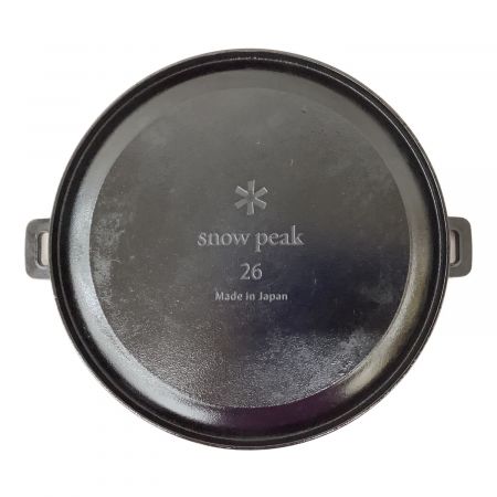 Snow peak (スノーピーク) ダッチオーブン 別売りケース(未使用)付 CS-520 和鉄ダッチオーブン26