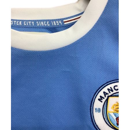 マンチェスター・シティFC サッカーウェア メンズ SIZE S スカイブルー MCFC 125TH ANNIVERSARY レプリカゲームシャツ 756422-01
