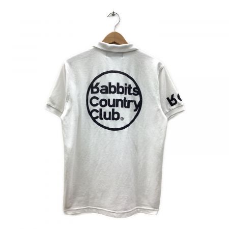 FR2 GOLF ゴルフ Message White Polo Shirt Men ポロシャツ Rabbits 
