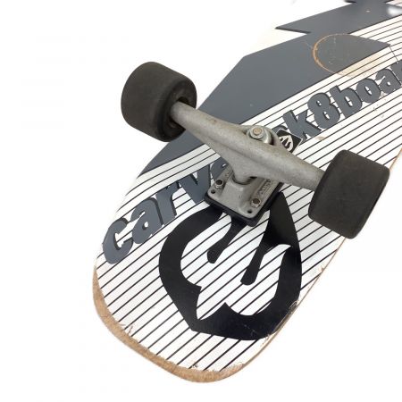 CARVER (カーバー) スケートボード ブラック×ホワイト sk8boards サーフスケート 木製 CARVER