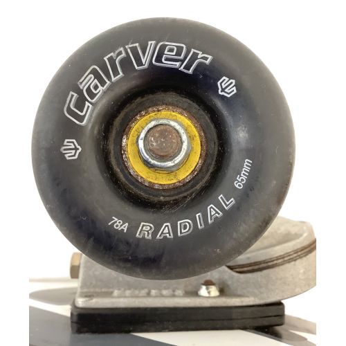 CARVER (カーバー) スケートボード ブラック×ホワイト sk8boards サーフスケート 木製 CARVER