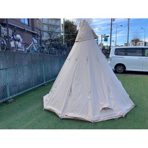 GLAMCAMP モノポールテント 二股ポールテント ワンポールテント 3M 約300×300×250(h)cm