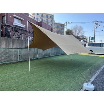 SOTOLABO (ソトラボ) ウィングタープ cotton KOKAGE wing Sand color 500×530cm　※ポール付属無し