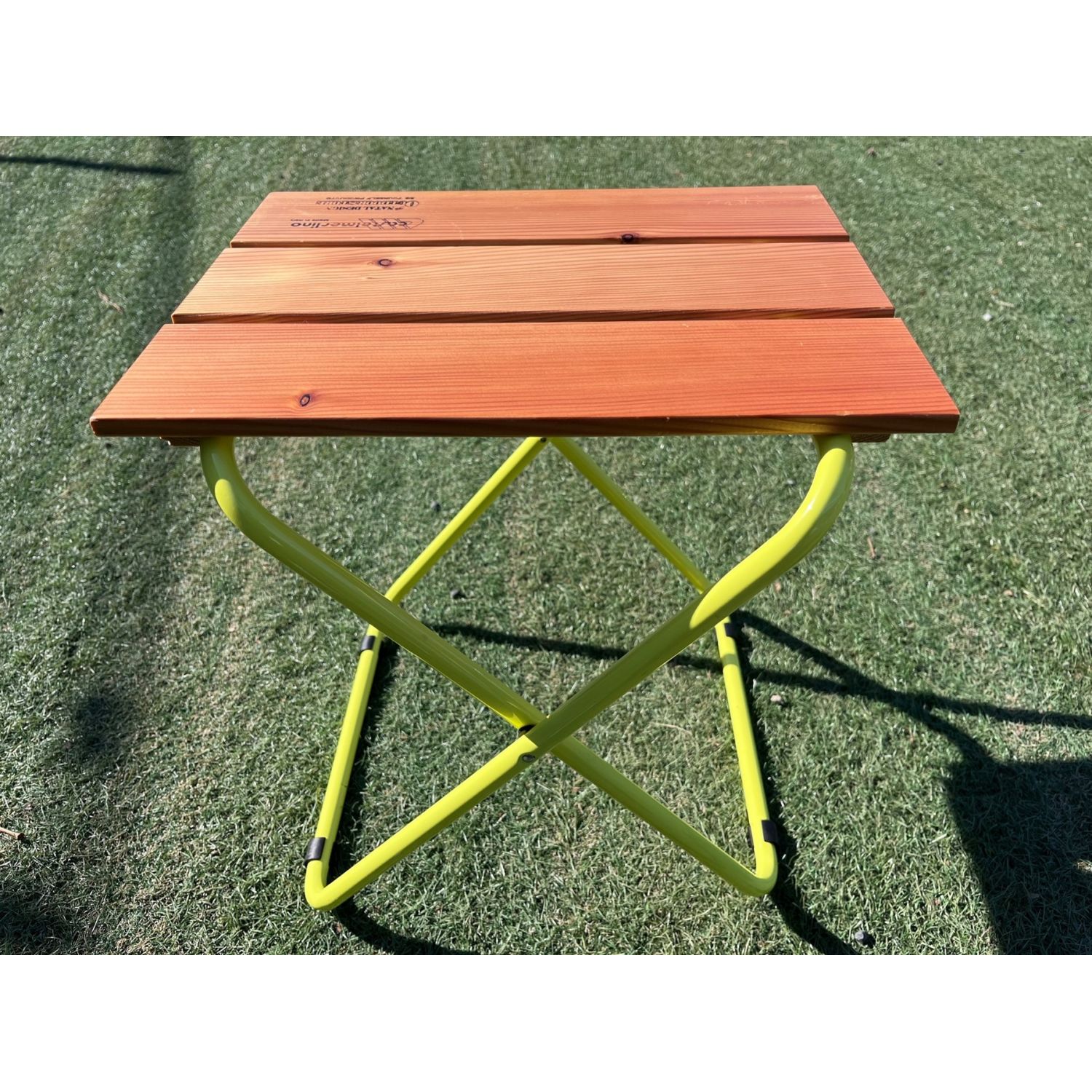 テレビで話題 新品未使用 castelmerlino FOLDING WOOD STOOL