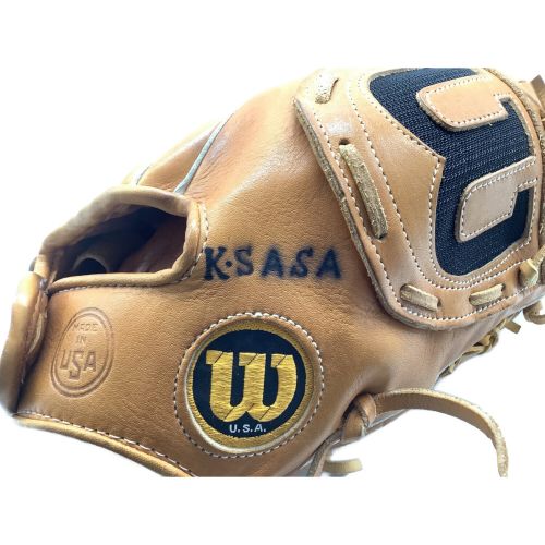 Wilson (ウィルソン) 硬式グローブ ブラウン ヴィンテージグローブ USA製 A2004