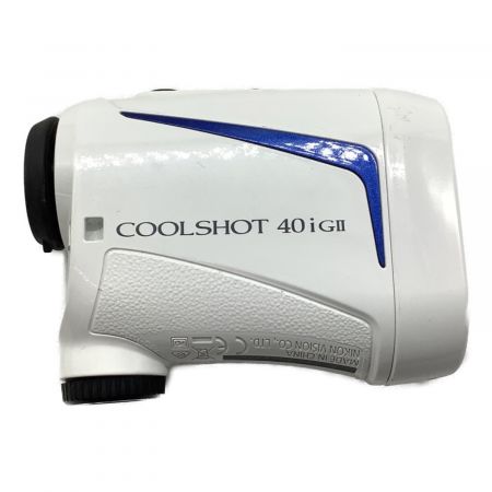 Nikon (ニコン) ゴルフ距離測定器 ホワイト ケース付 COOLSHOT 40iGII