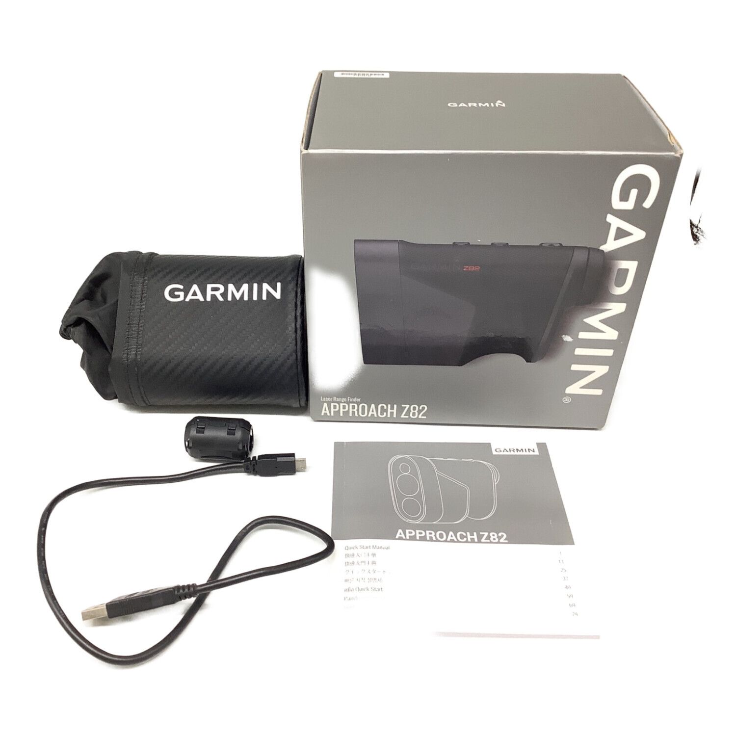 GARMIN (ガーミン) ゴルフ距離測定器 ブラック ケース・充電ケーブル
