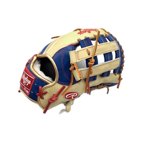 RAWLINGS (ローリングス) 軟式グローブ 約30cm ブルー×ベージュ MLB