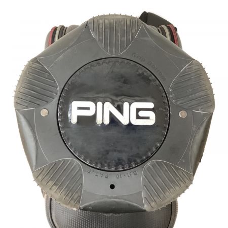 PiNG (ピン) キャディバッグ ブラック×レッド PGJ-CBDX16 9.5型 47インチ 5分割 4.3kg