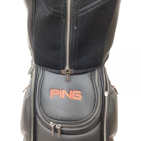 PiNG (ピン) キャディバッグ ブラック×レッド PGJ-CBDX16 9.5型 47インチ 5分割 4.3kg