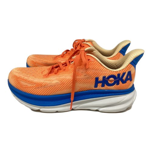 HOKA (ホカ) ランニングシューズ メンズ SIZE 27cm オレンジ クリフトン9