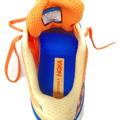 HOKA (ホカ) ランニングシューズ メンズ SIZE 27cm オレンジ クリフトン9