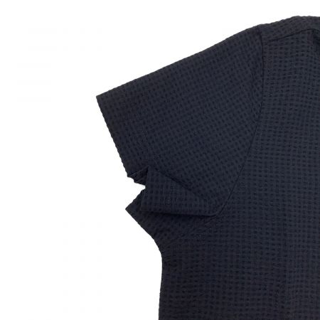 PEARLY GATES (パーリーゲイツ) EVALETＥ ギンガムサッカー 半袖ポロシャツ　S ブラック 未使用品 ポロシャツ 055-2160406