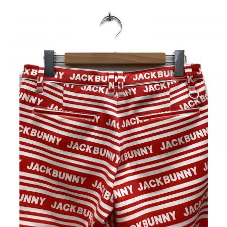 JACK BUNNY (ジャックバニー) ゴルフウェア(パンツ) メンズ SIZE M レッド×ホワイト 2022年モデル /// ボーダー 262-2131117