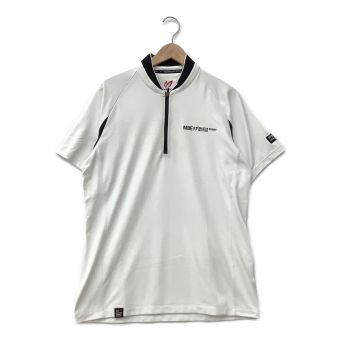 MASTER BUNNY EDITION (マスターバニーエディション) ゴルフウェア(トップス) メンズ SIZE L ホワイト 2021年モデル /// ハーフジップ ポロシャツ 758-1267703