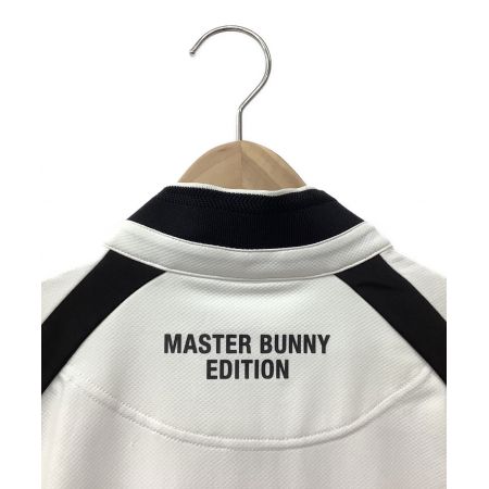 MASTER BUNNY EDITION (マスターバニーエディション) ゴルフウェア(トップス) メンズ SIZE L ホワイト 2021年モデル /// ハーフジップ ポロシャツ 758-1267703
