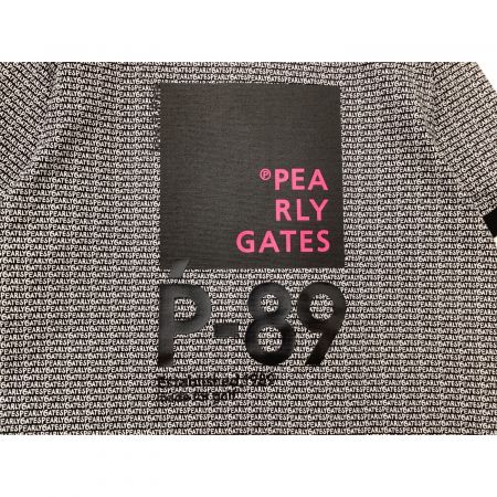 PEARLY GATES (パーリーゲイツ) ゴルフウェア(トップス) メンズ SIZE L ブラック×ホワイト /// ポロシャツ 053-3260803
