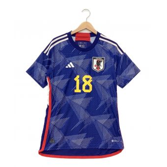 日本代表 (ニホンダイヒョウ) サッカーユニフォーム メンズ SIZE M ブルー 2022オーセンティック 【18】浅野