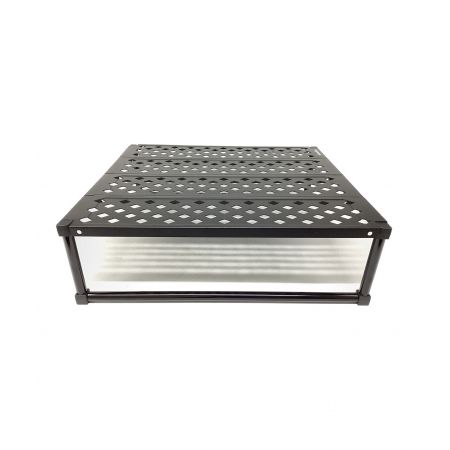 SNOW LINE アウトドアテーブル 使用時:350(W) ｘ 315(D) ｘ 105(H)㎜ ブラック 430g CUBE GROUND TABLE