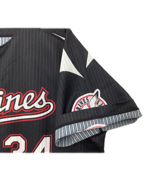千葉ロッテマリーンズ (チバロッテマリーンズ) 応援グッズ ブラック 2017年モデル ユニフォーム 土肥星也【34】 プロ仕様モデル