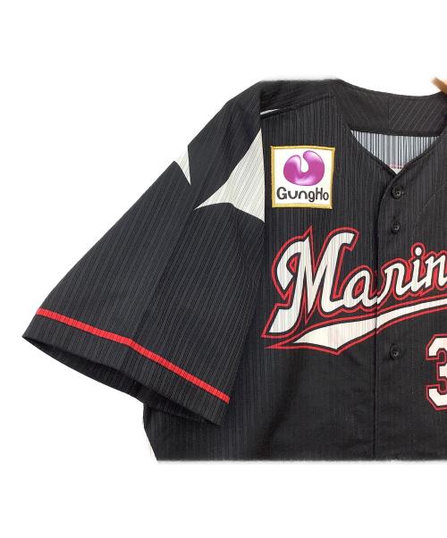 千葉ロッテマリーンズ (チバロッテマリーンズ) 応援グッズ ブラック 2017年モデル ユニフォーム 土肥星也【34】 プロ仕様モデル