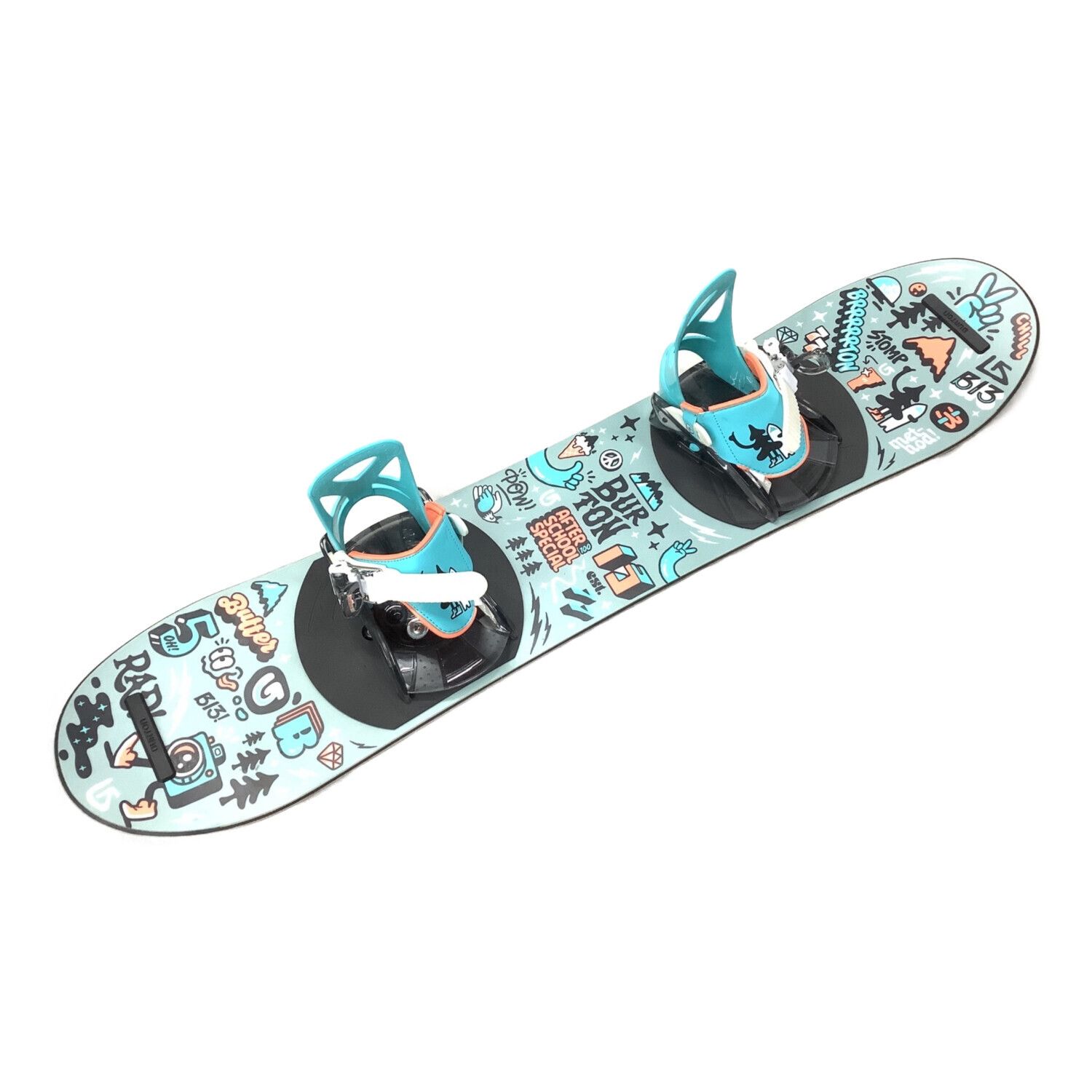 BURTON (バートン) スノーボード 100cm グレー×ブルー 3D ロッカー ...