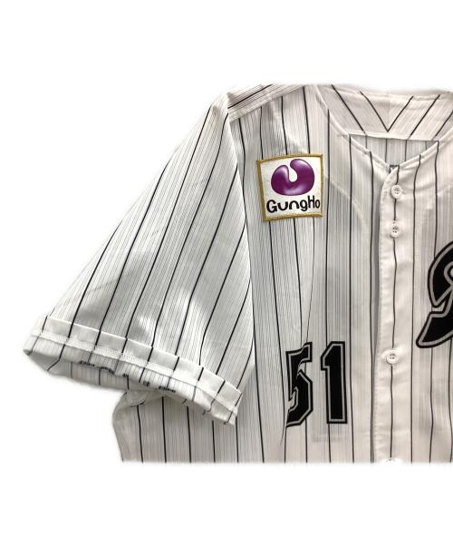 千葉ロッテマリーンズ (チバロッテマリーンズ) 応援グッズ ホワイト×ブラック 【51】エドガー・オルモス 2018モデル ユニフォーム プロコレ