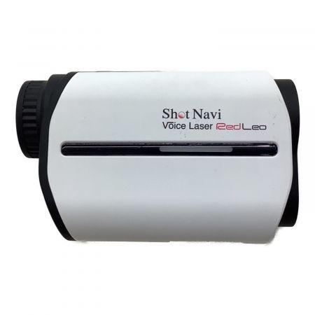 Shot Navi (ショットナビ) ゴルフ距離測定器 ホワイト ケースヨゴレ有 USB・説明書・ケース付 Voice Laser Red Leo