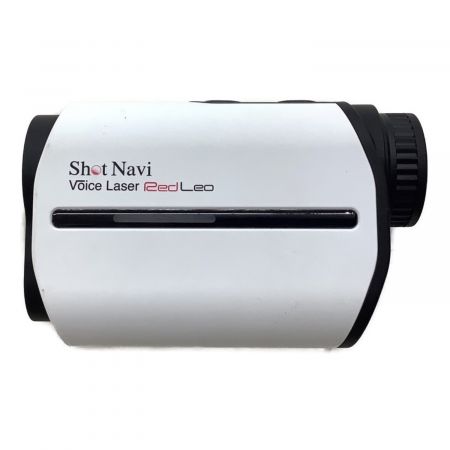 Shot Navi (ショットナビ) ゴルフ距離測定器 ホワイト ケースヨゴレ有 USB・説明書・ケース付 Voice Laser Red Leo
