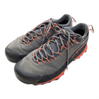 LA SPORTIVA (スポルティバ) トレッキングシューズ メンズ SIZE 26.7cm（表記：EU42）  グレー×オレンジ GORE-TEX TX4 GTX トラバース