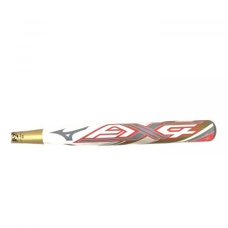 MIZUNO (ミズノ) ソフトボール用バット 84cm ホワイト×ゴールド AX4 ケース付 ミズノプロ 1CJFS322