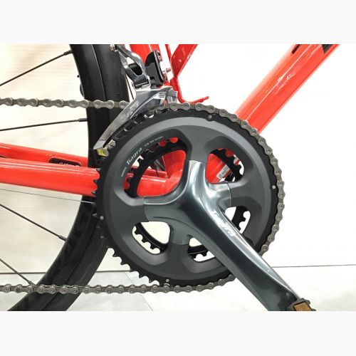 TREK ロードバイク オレンジ×レッド emonda ALR4 2021モデル サイクルコンピュータ・ボトルホルダー付  WTU014C0175S 適応身長【約162～180cm】 タイヤ歪み(ブレ幅少) 　ティアグラ