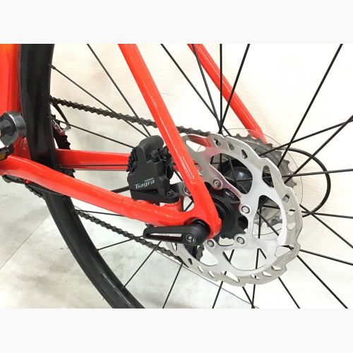 TREK ロードバイク オレンジ×レッド emonda ALR4 2021モデル サイクルコンピュータ・ボトルホルダー付  WTU014C0175S 適応身長【約162～180cm】 タイヤ歪み(ブレ幅少) 　ティアグラ