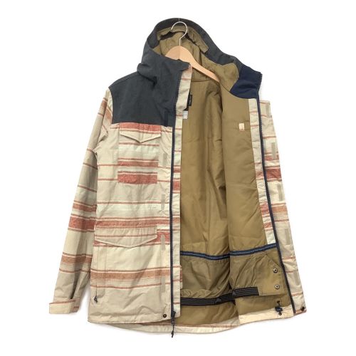 BURTON (バートン) スノーボードウェア(ジャケット) メンズ SIZE S ベージュ ボーダー