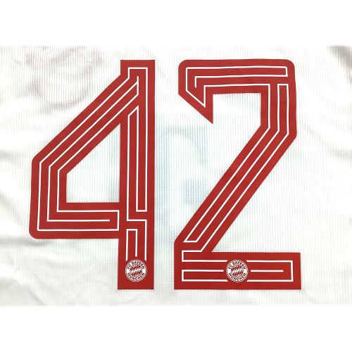 バイエルンミュンヘン サッカーユニフォーム メンズ SIZE L ホワイト×レッド ジャマル・ムシアラ【42】 23-24ホーム