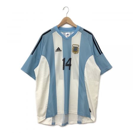 アルゼンチン代表 サッカーユニフォーム メンズ 2XO スカイブルー×ホワイト 2002年日韓ワールドカップ【14】ディエゴ・シメオネ(推定)