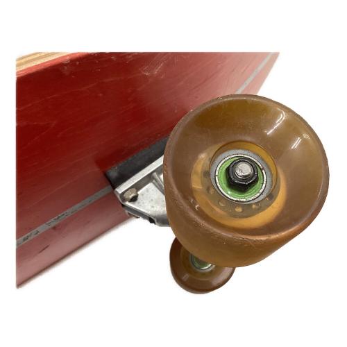 スケートボード ブラック×レッド キャンバー クルーザー 木製