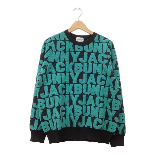 JACK BUNNY (ジャックバニー) ゴルフウェア(トップス) レディース SIZE L ブラック×グリーン 2021モデル /// セーター 263-1270016