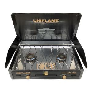 UNIFLAME (ユニフレーム) ツインガスバーナー ブラック 廃盤 PSLPGマーク有 US-1900 2016年製 使用燃料【CB缶】