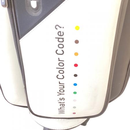 PiNG (ピン) キャディバッグ ホワイト×ブラック 9型 5分割｜トレファク