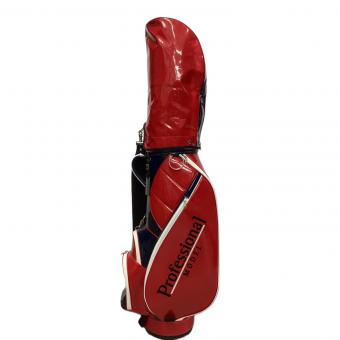 kasco (キャスコ) キャディバッグ レッド 7型 6分割 Professional MODEL