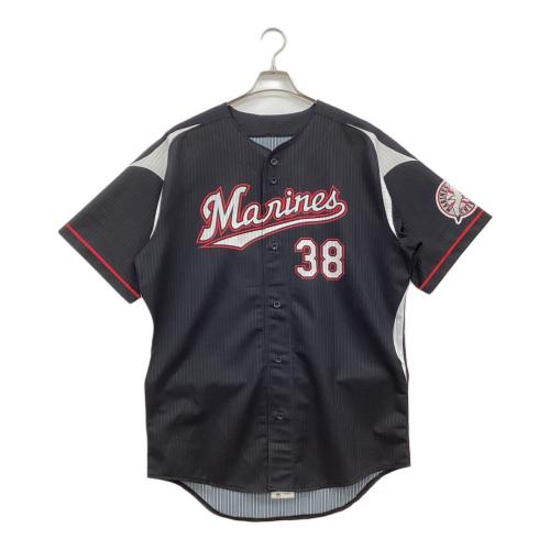 千葉ロッテマリーンズ (チバロッテマリーンズ) 応援グッズ ブラック 【38】伊志嶺翔大 ユニフォーム プロ仕様モデル 2018