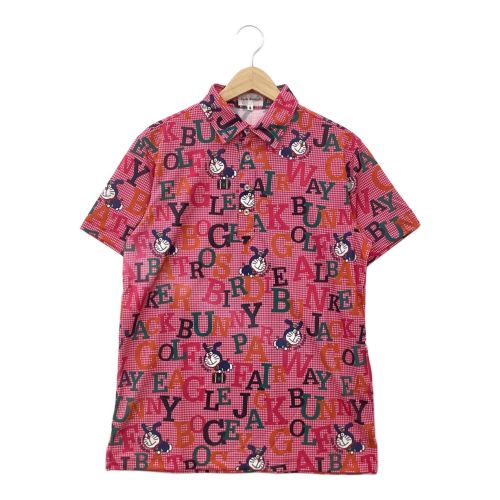 JACK BUNNY (ジャックバニー) ゴルフウェア(トップス) メンズ SIZE M ショッキングピンク 2020モデル  ドラえもん ポロシャツ 262-0260845