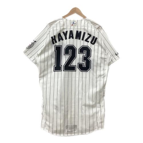 千葉ロッテマリーンズ (チバロッテマリーンズ) 応援グッズ ホワイト 【123】速水将大 ユニフォーム メモラビリア プロ仕様モデル