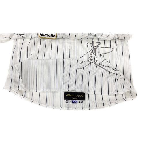 千葉ロッテマリーンズ (チバロッテマリーンズ) 応援グッズ ホワイト 【123】速水将大 ユニフォーム メモラビリア プロ仕様モデル