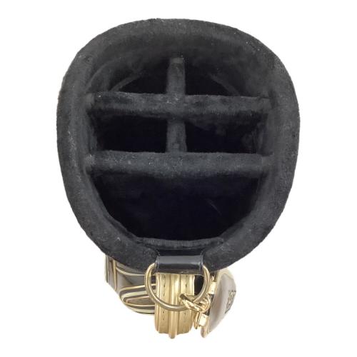 M U SPORTS (エムユースポーツ) キャディバッグ 9.5インチ 5分割 カート式 ブラック×ゴールド