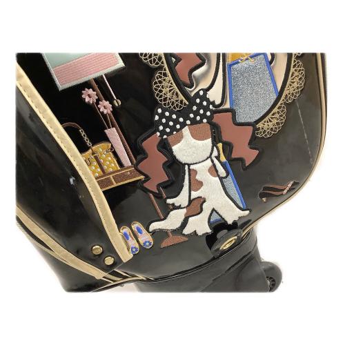 M U SPORTS (エムユースポーツ) キャディバッグ 9.5インチ 5分割 カート式 ブラック×ゴールド