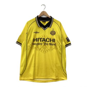 柏レイソル (カシワレイソル) サッカーユニフォーム メンズ SIZE LL イエロー UMBRO 2001-02 UDS6115H