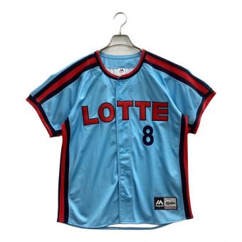 千葉ロッテマリーンズ (チバロッテマリーンズ) 応援グッズ SIZE M スカイブルー 【8】中村奨吾 復刻ロゴ ユニフォーム