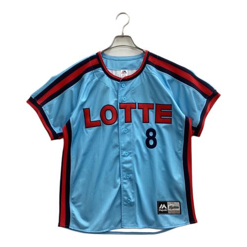 千葉ロッテマリーンズ (チバロッテマリーンズ) 応援グッズ SIZE M スカイブルー 【8】中村奨吾 復刻ロゴ ユニフォーム